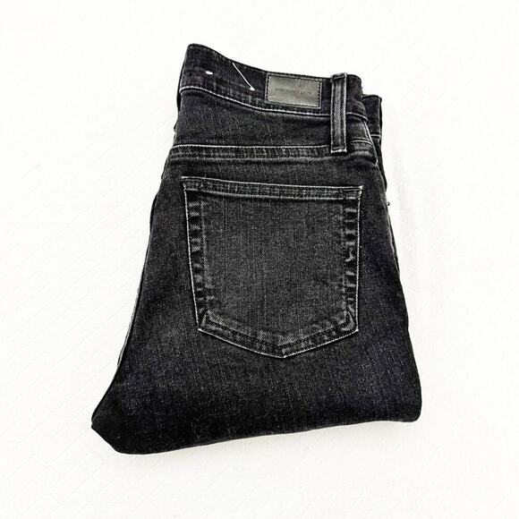 Something Navy Black Charcoal Split Hem Skinny Denim Jeans K5094 Size 25 - Picture 1 of 9